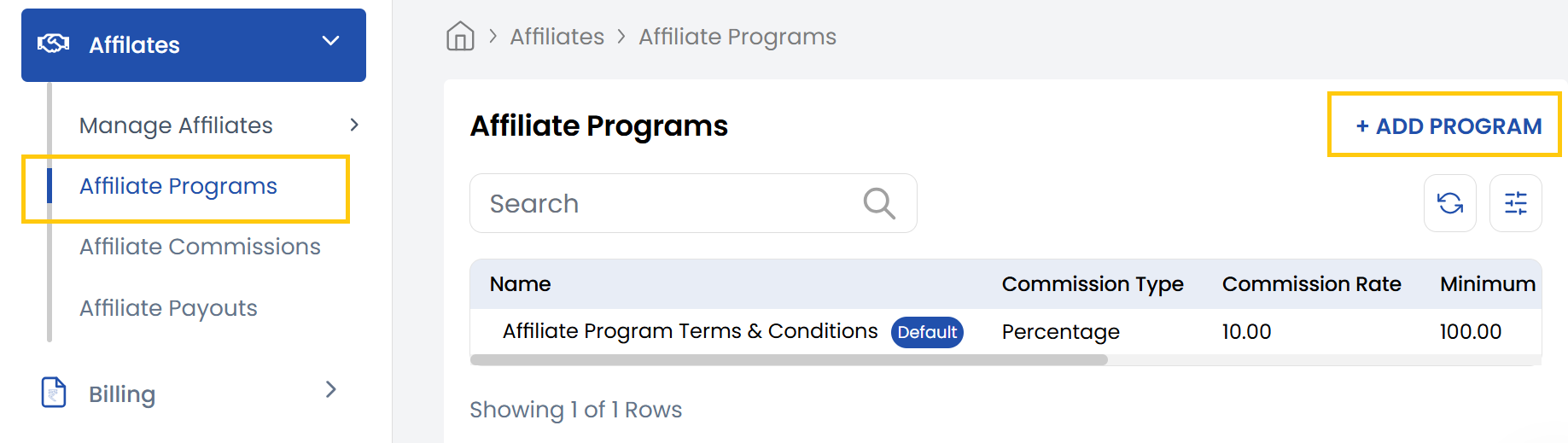 Affiliate Programs List
