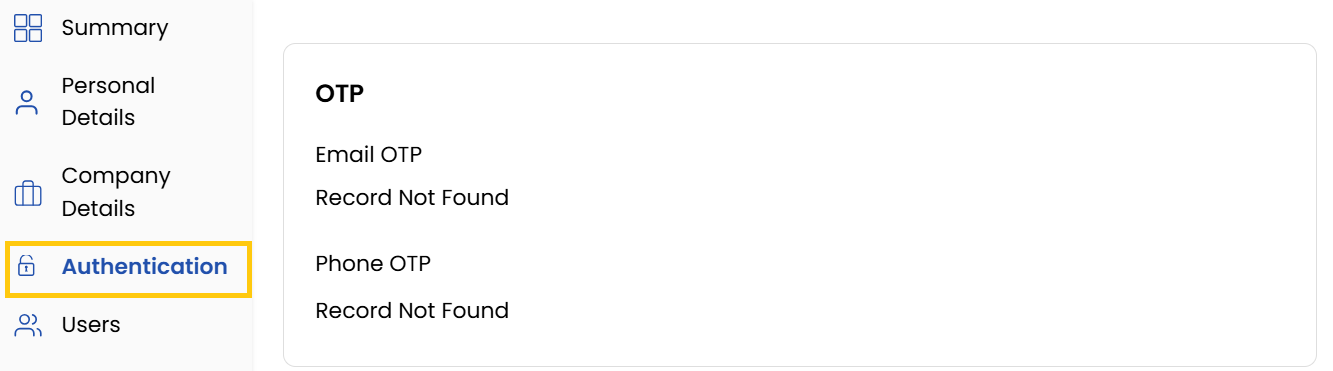 Authentication Records