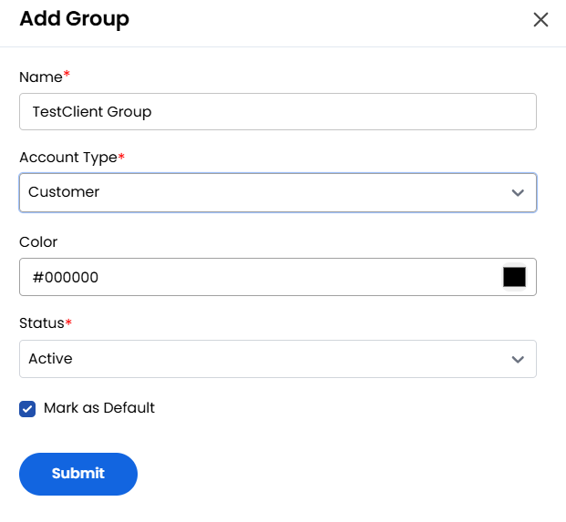 Invite Client Details