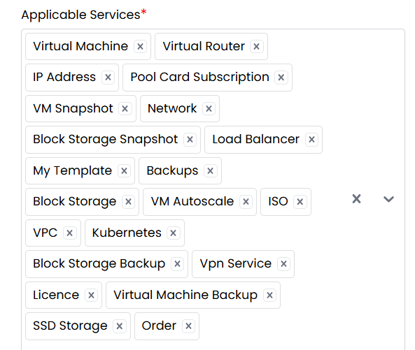 Coupon Service Selection