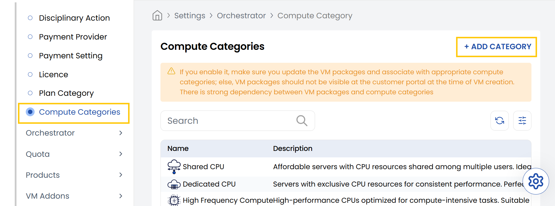 Cloud Provider Setup List