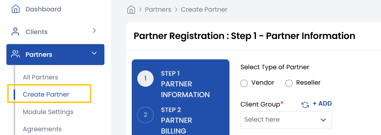 Invite Client Details