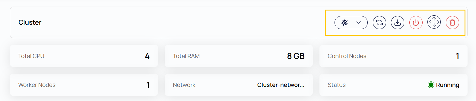 Detailed Action Buttons