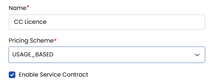 Licence Basic Settings