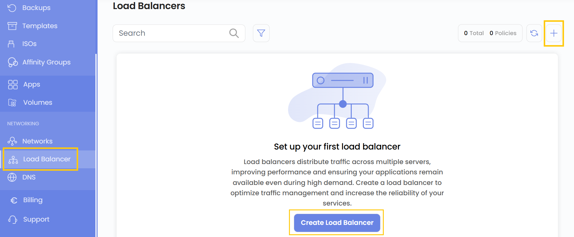 Load Balancer Page