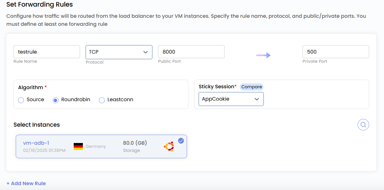 Set Forwarding Rules