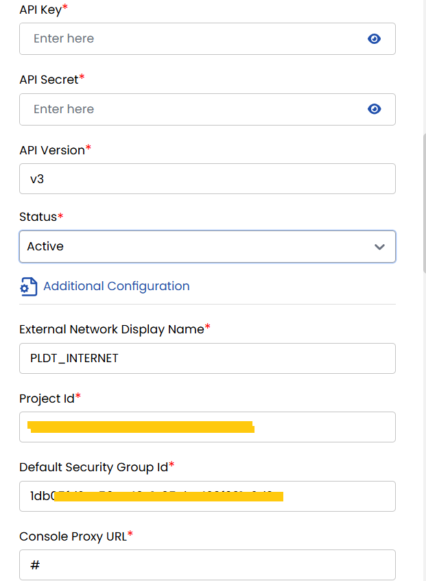 OpenStack Advanced Fields
