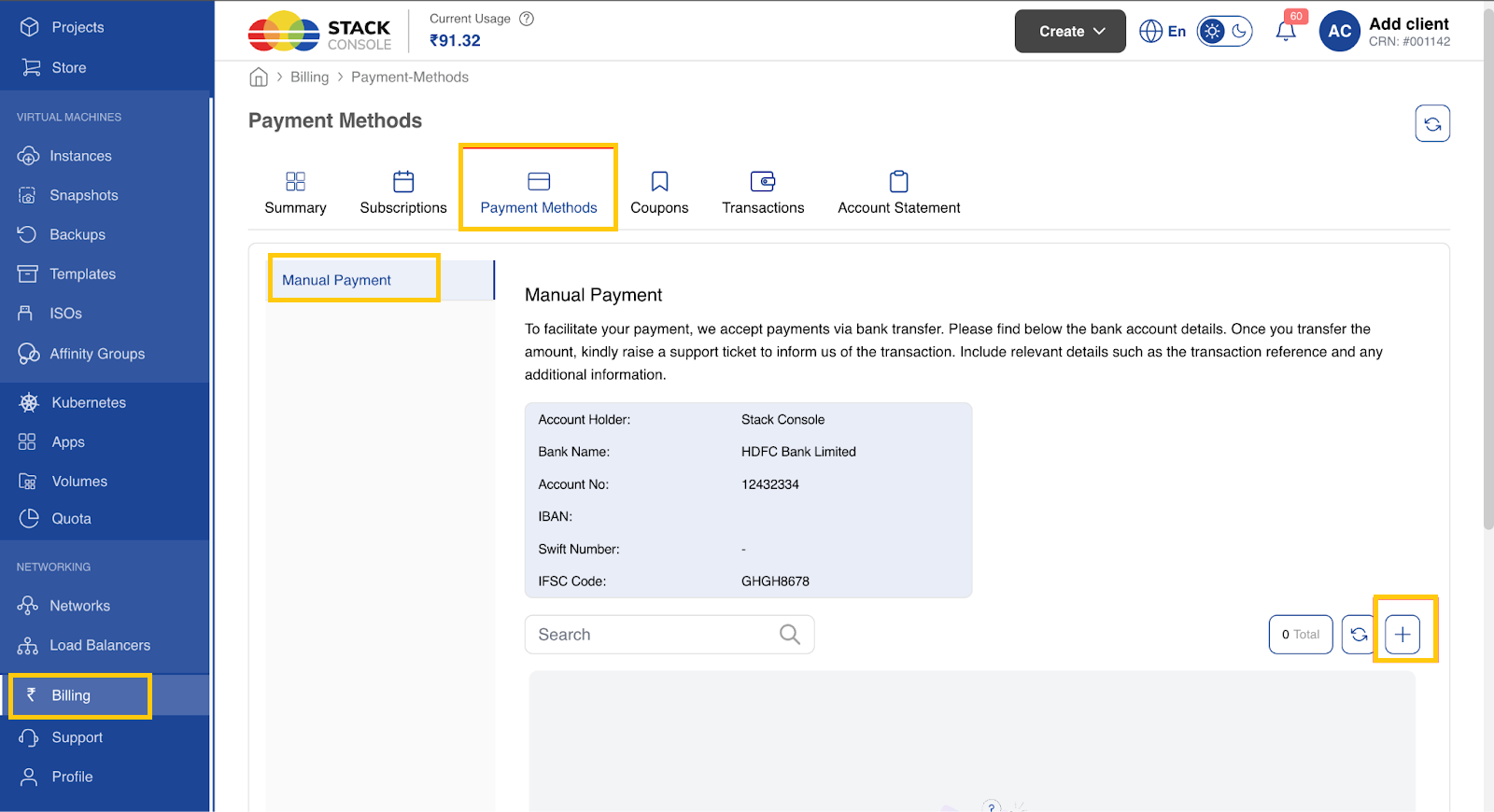 Manual Payment Requests