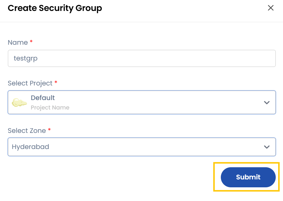 Configure Security Group