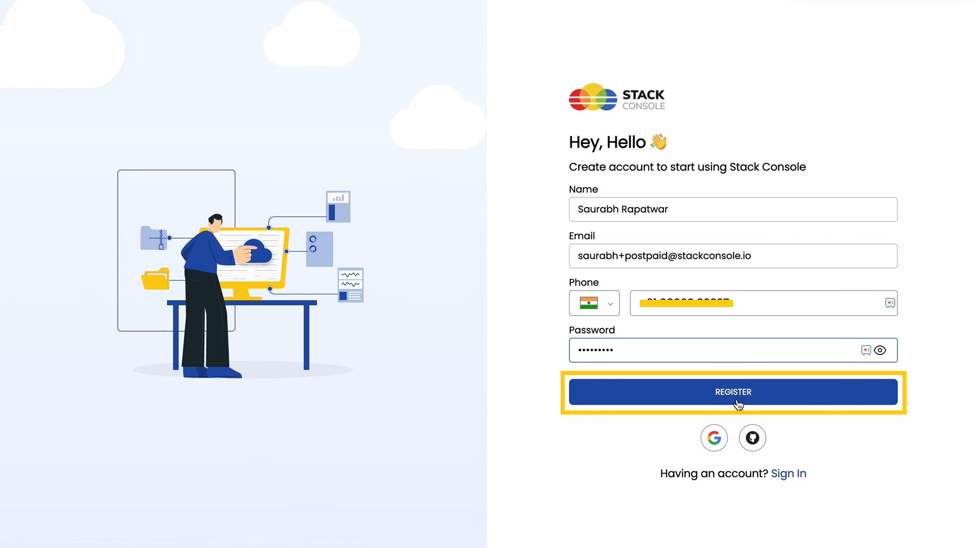 Account Registration