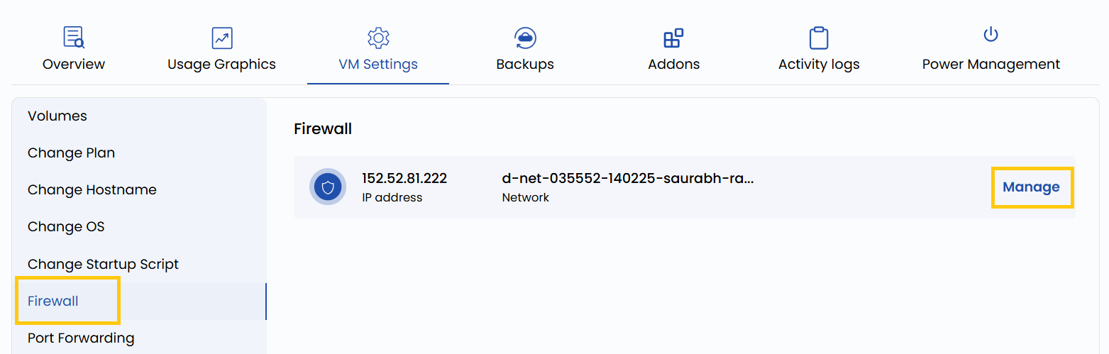 Firewall Configuration Settings