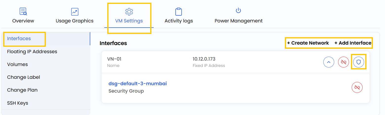 Interfaces Management