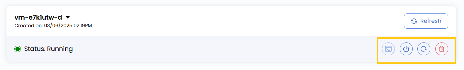 Detailed Action Buttons