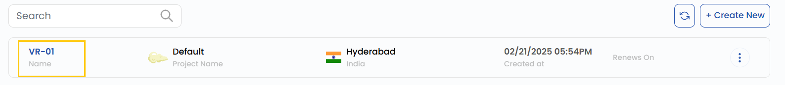 Virtual Router Details